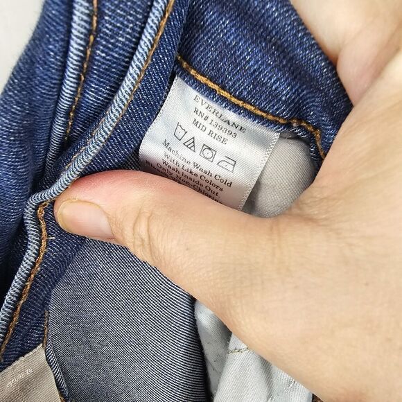 Everlane Mid Rise Skinny Women's Sizs 30 Jeans Blue Medium Wash - Picture 8 of 8